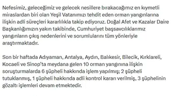 Orman yangınlarına sebep olan 11 kişi cezaevine gönderildi