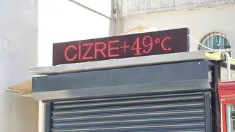 Cizre yanıyor Termometreler 49 dereceyi görünce hayat durdu