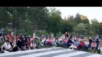 Kanlıkavak Parkı'nda doğaçlama şölen Sanat ve doğa aynı akşamda buluştu