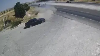 Konya’da iki kişinin öldüğü kaza kameraya yansıdı