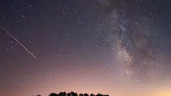 Çankırı gökyüzünde Perseid meteor yağmuru rüzgarı
