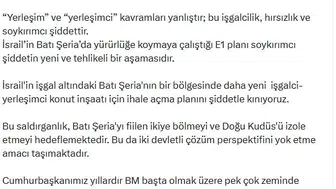 İsrail'in Batı Şeria planına AK Parti'den sert tepki geldi