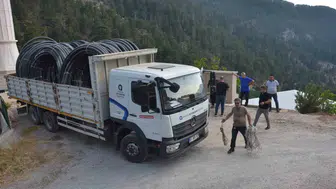 Alanya'nın yaylasına belediyeden su borusu desteği geldi