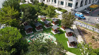 Belediye bahçesi artık mahallenin buluşma noktası
