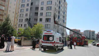 Kayseri'de apartman dairesinde yangın paniği