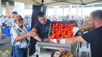 Ayvalık'ta salça mesaisi ücretsiz makinelerle hızlanıyor