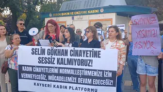 Kayseri’de kadınlar Selin Gökhan için meydanlara indi