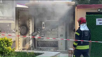 İzmit'in göbeğinde elektrik panosu paniği