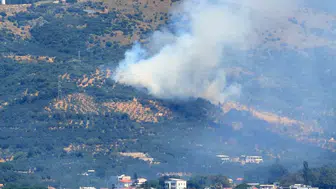 Marmara Adası ormanlık alanında alevler yükseliyor