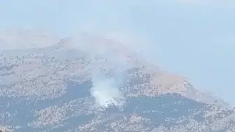 Kalems Dağı'nda alevler yükseldi Ekipler seferber oldu