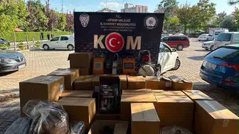 Makaron dolum atölyesine polis baskını 270 bin makaron ele geçirildi
