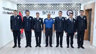 Bolu Emniyeti'nde rütbe heyecanı yaşandı
