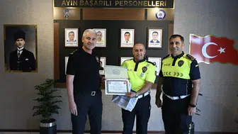 Düzce Emniyetinde başarı gösteren polislere ödül