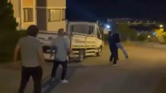 Karabük sokaklarında mesaj kavgası kameraya yansıdı
