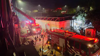 Otel lojmanında yangın paniği, itfaiye hızla müdahale etti