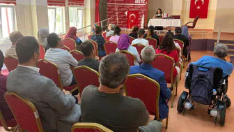 Bayburt'ta rehabilitasyon merkezinde sağlıklı yaşam dersi