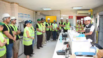 Tıp öğrencileri musluktan akan suyun yolculuğunu inceledi