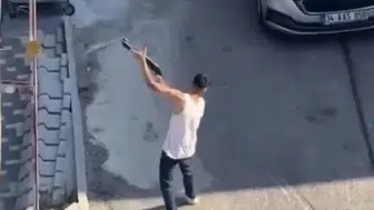 Kartal’da sokak ortasında tüfekli dehşet anları