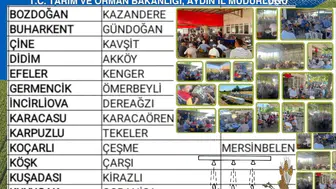 Aydınlı çiftçiler tarladaki sorunları konuşmak için bir araya geliyor