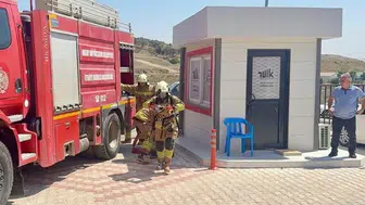 TÜİK Hatay personeline yangına karşı uygulamalı eğitim