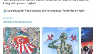 Öğrencilerin Mehmetçik resimleri sosyal medyada oylamaya sunuldu