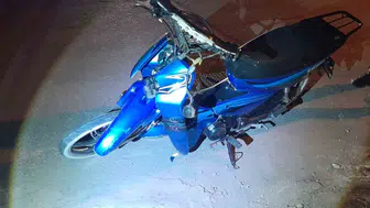 Karapınar'da motosiklet kazası iki kişiyi hastanelik etti