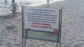 Avcılar Ambarlı sahilinde denize girmek yasaklandı