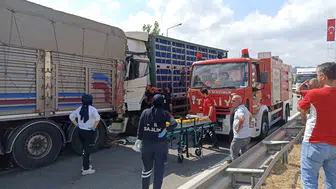 Samsun Havza'da tır kazası trafiği kilitledi