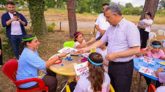 İlkadım'da çocuklar camide oyunla buluştu