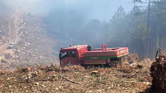 Yangın Rüzgarla Büyüdü, Ekipler Dakikalarla Yarıştı Yılanlı’da Alevlere Erken Müdahale