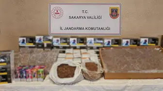 Jandarma Serdivan'da bastı 260 bin makaron ve 120 kilo tütün yakalandı