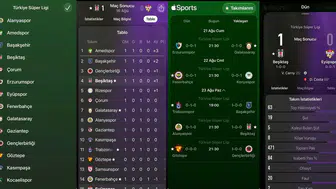 Süper Lig artık Apple Sports uygulamasında yer alıyor