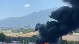 Orhangazi'de korkutan yangın faciaya dönmeden durduruldu