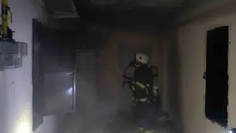 Sabah saatlerinde teras katta alevler yükseldi, itfaiye yetişti