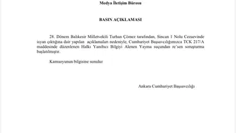 Turhan Çömez hakkında cezaevi iddiaları nedeniyle soruşturma açıldı