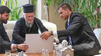 Patrik Bartholomeos Bodrum'da Aya Nikola Kilisesi için kritik görüşme