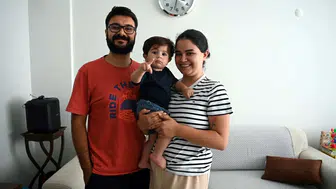 SMA hastası Teoman bebek tedavisini tamamlayıp evine döndü