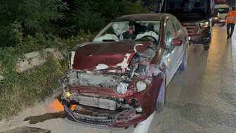 Samsun Atakum yolunda zincirleme kaza beş kişi hastanelik oldu