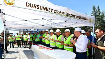 Dursunbey'de ormancıların yeni yuvasının temeli atıldı