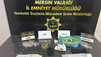 Mersin sokaklarında narkotik baskını 4 kişi cezaevine gönderildi