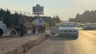 Eskişehir’de trafik kazası Motosiklet sürücüsü hastaneye kaldırıldı