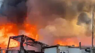 Bursa Yıldırım’da bir çiftlik alevlere teslim oldu