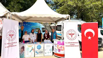 Samsun Nebiyan Festivali'nde sağlık standı kuruldu