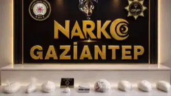 Gaziantep'te polis operasyonunda yedi kilo metamfetamin yakalandı