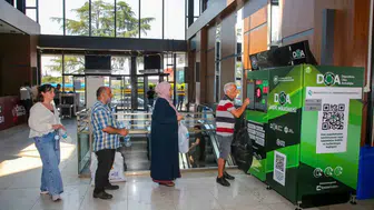 Beykoz'da geri dönüşüm makineleri dönemi başlıyor