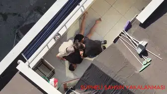 27 gün çatıda saklandı, dron havadan yakaladı