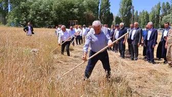 Binali Yıldırım Bayburt'ta geleneksel hasada katıldı