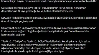Çelik Suriye'de yeni dönem, Kürtler için aydınlık gelecek