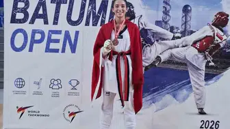 Aliağalı Merve Nisa Batum’da altın madalyayı boynuna taktı