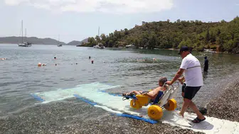 Muğla sahillerinde engelleri kaldıran 23 özel nokta hizmette